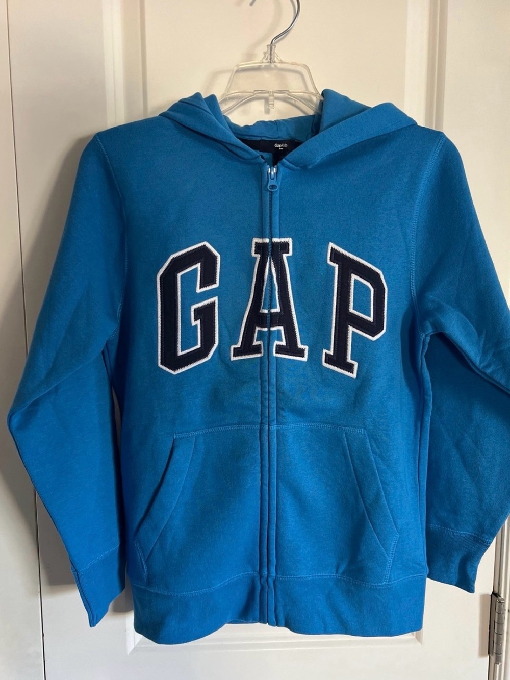Gap Boys Bright Blue Full-Zip Hoodie with Logo